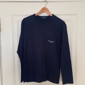 CdGH Blue Front Logo Long Sleeve T-Shirt